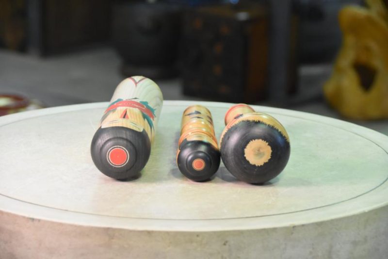 3 Unusual Japanese Kokeshi Dolls - Image 5