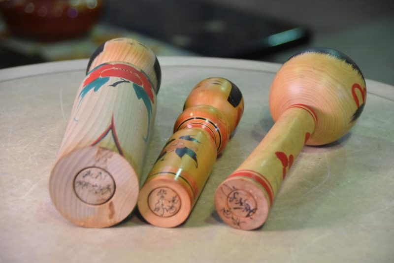 3 Unusual Japanese Kokeshi Dolls - Image 4