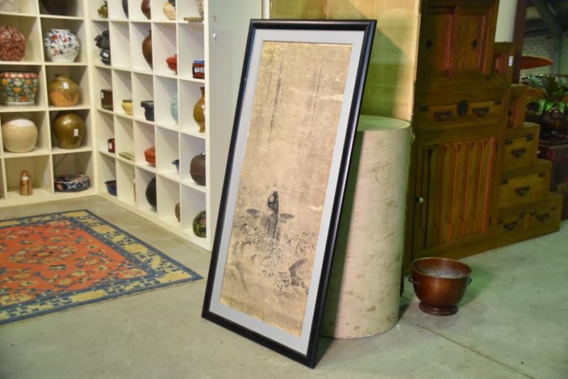 Edo Period Leaping Koi Painting - Image 5