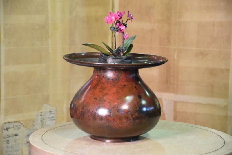 Japanese Bronze Murashido Usubata Vase