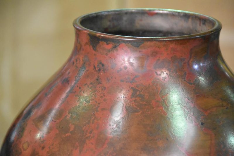 Japanese Bronze Murashido Usubata Vase - Image 9