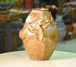 Japanese Bronze Persimmon Vase