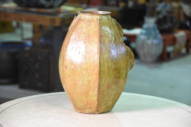 Japanese Bronze Persimmon Vase - Image 10