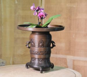 Japanese Ikenobo Bronze Vase