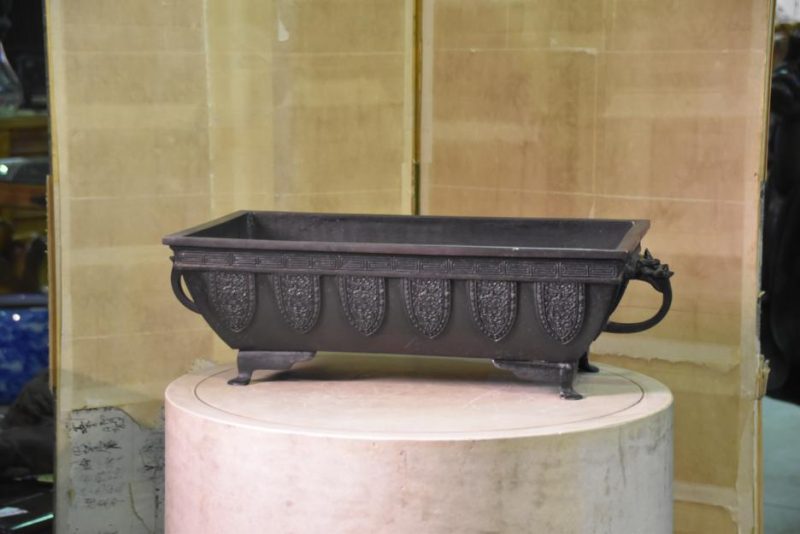 Japanese Bronze Flower Vase