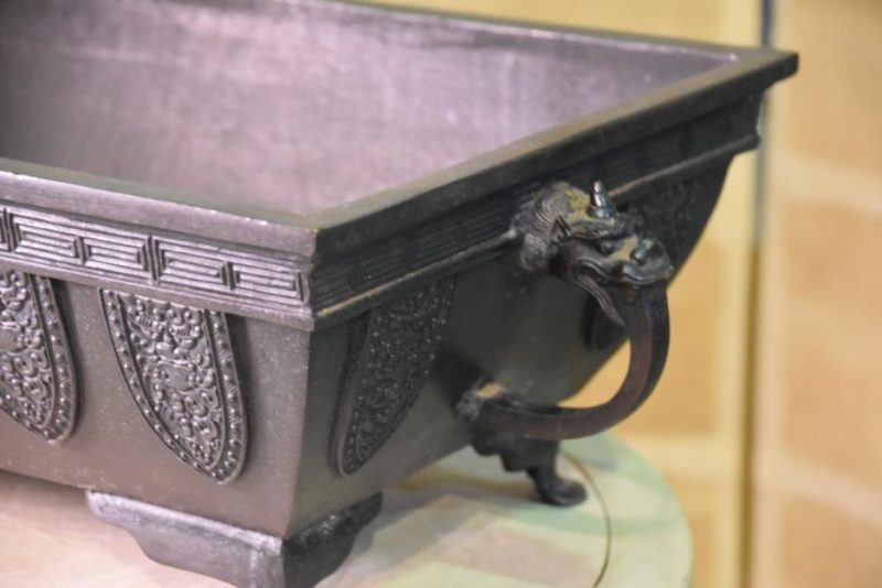 Japanese Bronze Flower Vase - Image 10