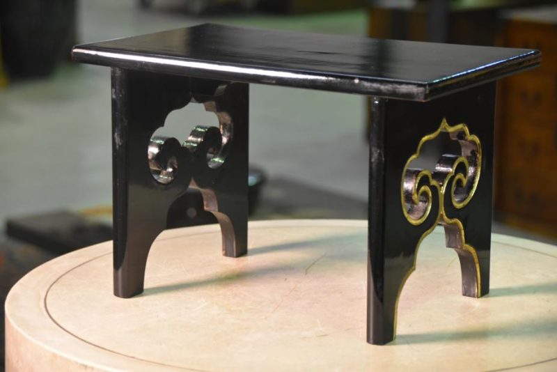 Lacquered Wooden Shrine Stand - Image 8