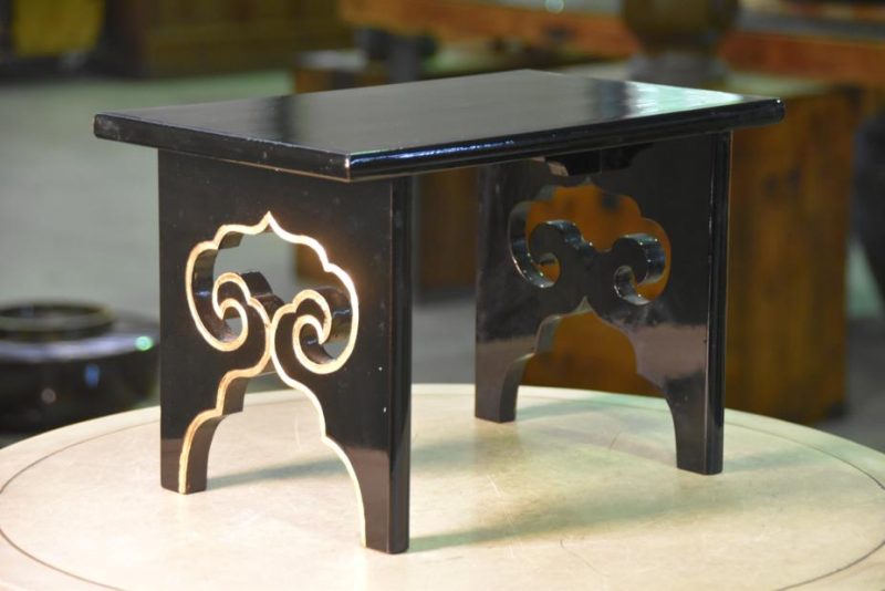 Lacquered Wooden Shrine Stand - Image 6