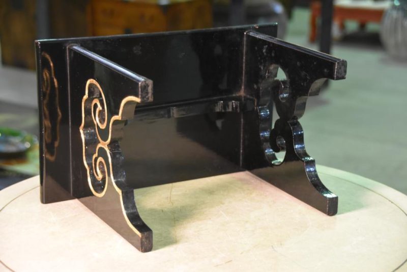 Lacquered Wooden Shrine Stand - Image 3