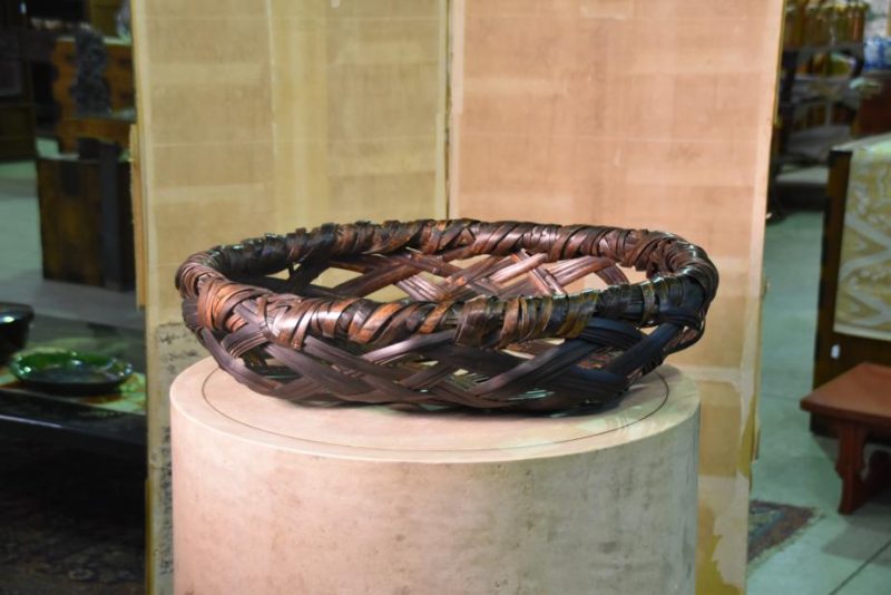 Japanese Ikebana Bamboo Basket