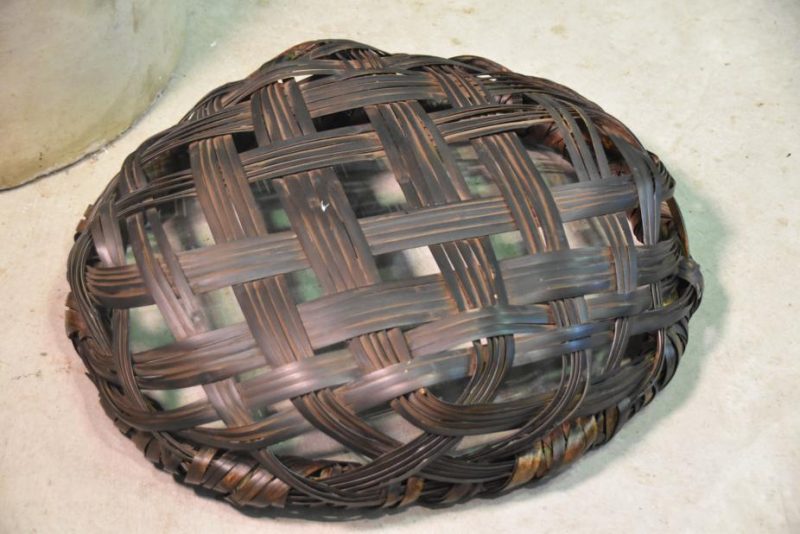Japanese Ikebana Bamboo Basket - Image 3