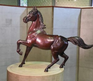 Japanese Bronze Horse Statue