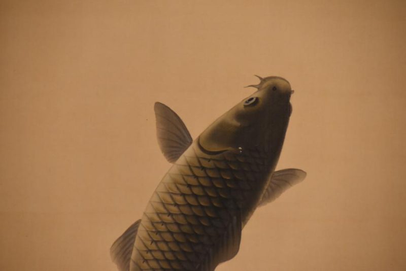 Japanese Leaping Koi Scroll - Image 15