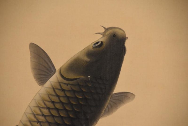 Japanese Leaping Koi Scroll - Image 6