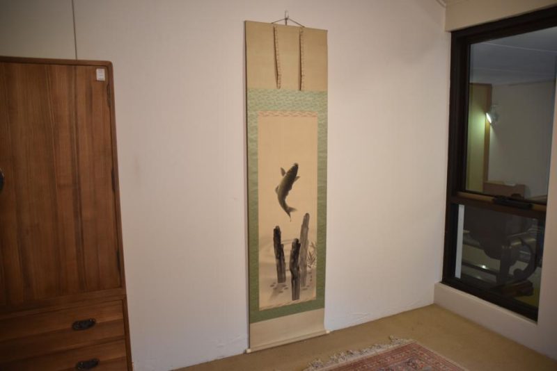 Japanese Leaping Koi Scroll - Image 4