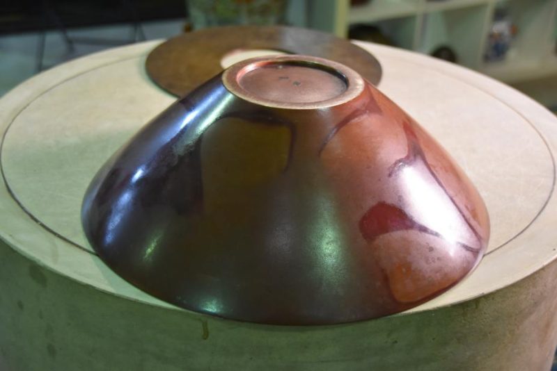 Japanese Bronze Ikebana Vase - Image 3