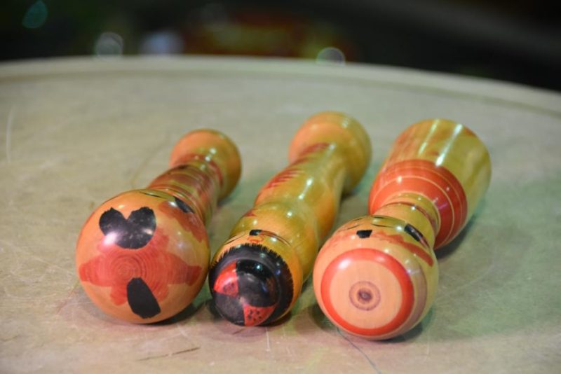 Group of 3 Small Kokeshi Dolls - Image 6