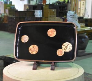 Japanese Maki-E Lacquer Tray