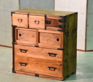 Edo Period Choba Dansu Merchant Chest