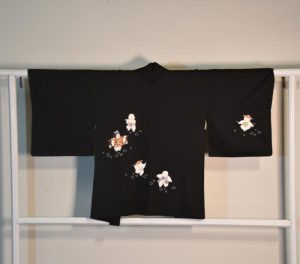 Japanese Black Silk Haori Jacket