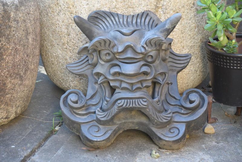 Japanese Antique Demon Roof Tile - Image 4