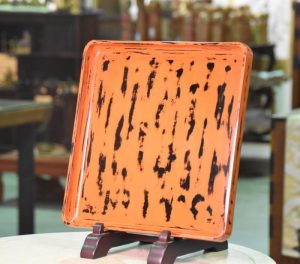 Japanese Negoro Lacquer Tray