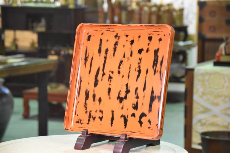 Japanese Negoro Lacquer Tray