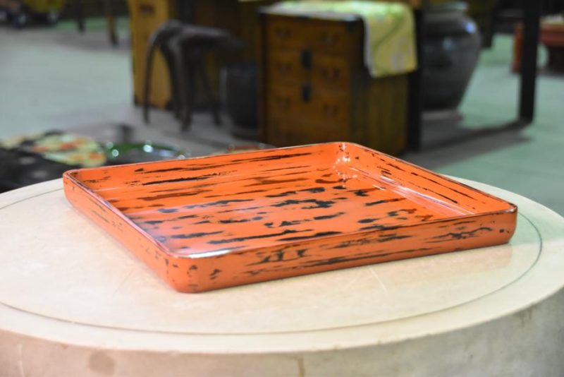 Japanese Negoro Lacquer Tray - Image 5