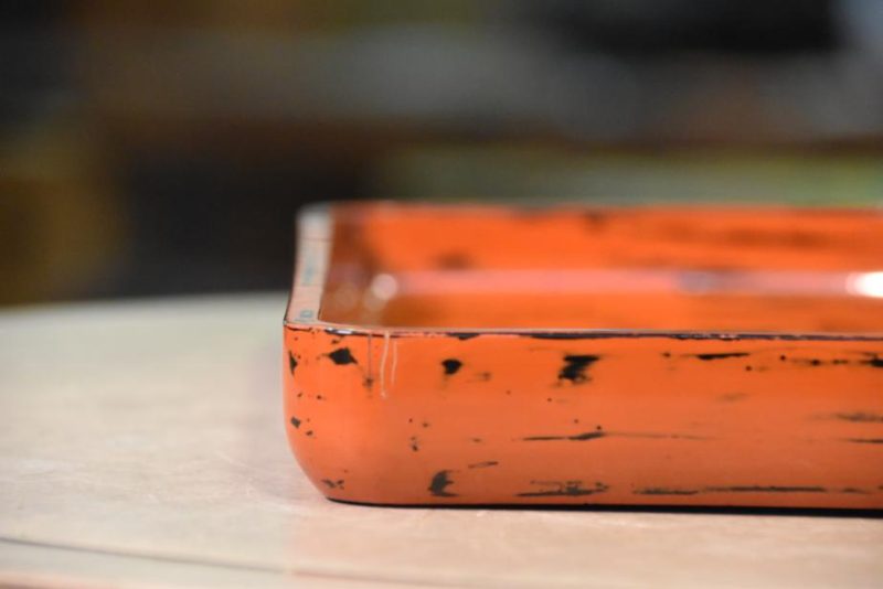 Japanese Negoro Lacquer Tray - Image 4