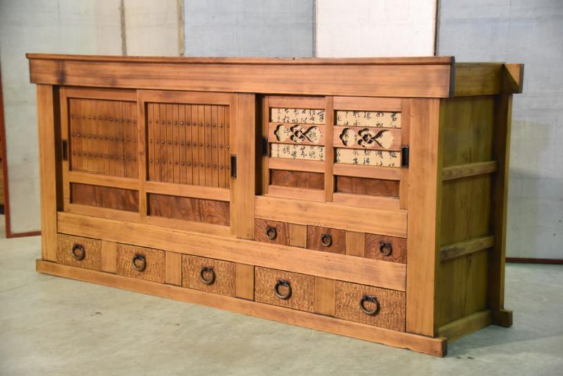 Japanese Wooden Sideboard - Image 11