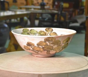 Kyoyaki Pottery Bowl