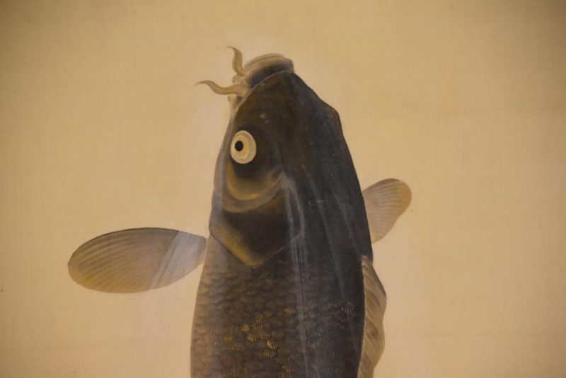 Japanese Koi Art Scroll - Image 3