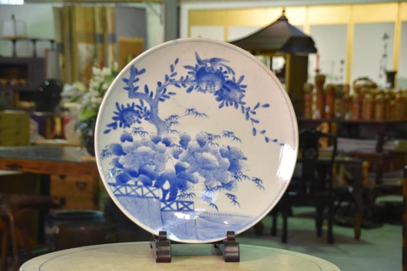 Japanese Blue and White Plate - Image 2