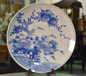 Japanese Blue and White Plate