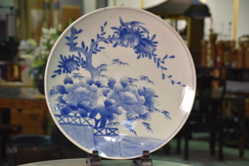 Japanese Blue and White Plate