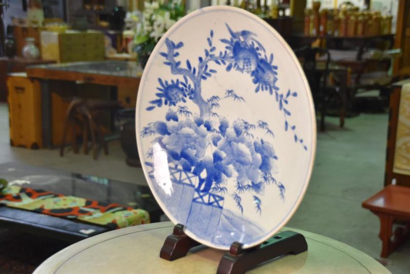 Japanese Blue and White Plate - Image 5