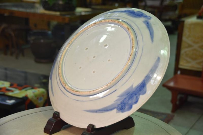 Japanese Blue and White Plate - Image 4