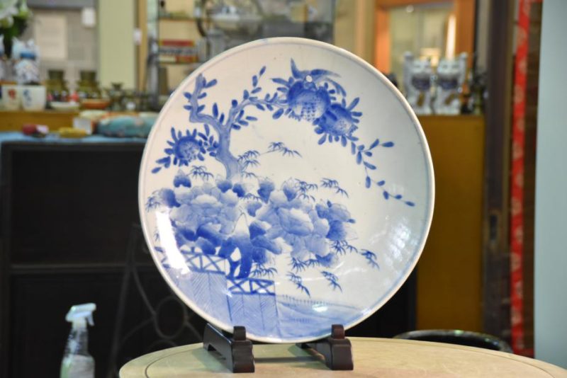 Japanese Blue and White Plate - Image 3