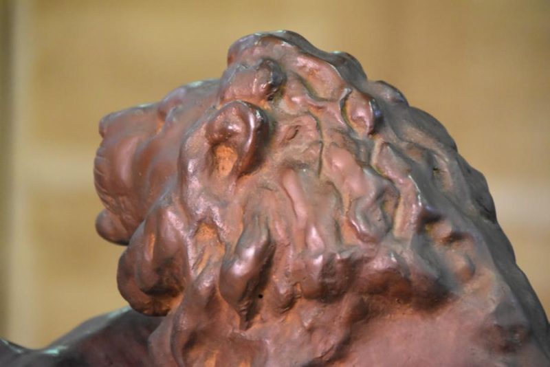 Japanese Bronze Lion Statue - Image 10
