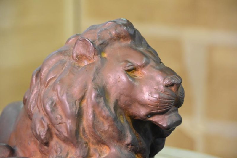 Japanese Bronze Lion Statue - Image 6