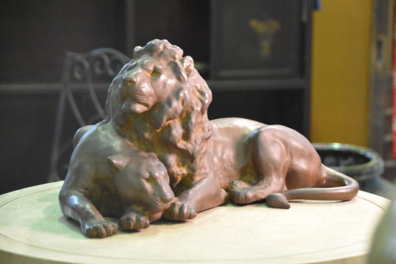 Japanese Bronze Lion Statue - Image 14