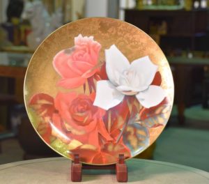 Noritake Plate of Roses by Nakajima