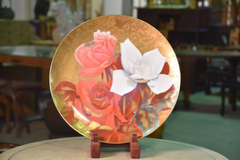 Noritake Plate of Roses by Nakajima
