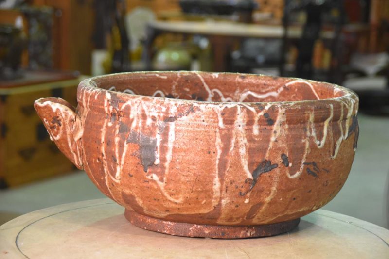 Traditional Japanese Shino Pottery Bowl - Image 4