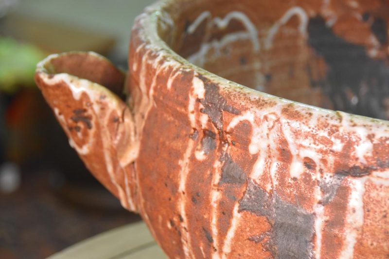 Traditional Japanese Shino Pottery Bowl - Image 3