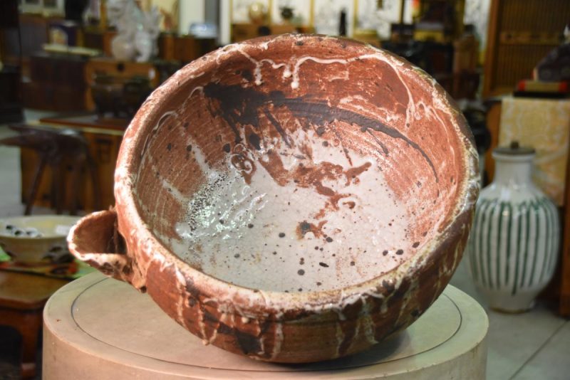 Traditional Japanese Shino Pottery Bowl - Image 11