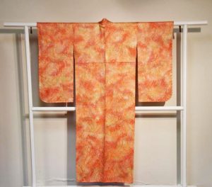 Japanese Vintage Shibori (Tie Dyed) Kimono