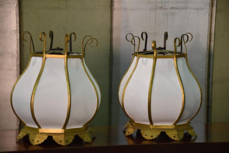 A Pair of Gilded Japanese Temple Hanging Lanterns - Image 16
