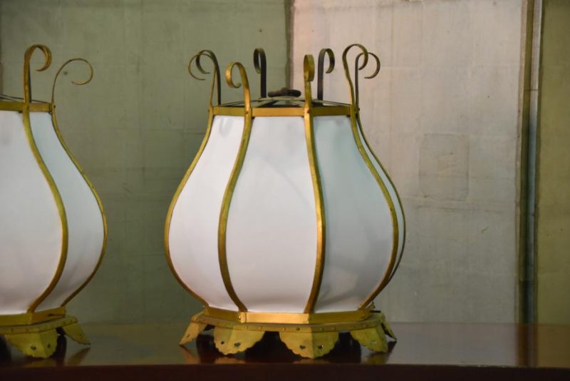 A Pair of Gilded Japanese Temple Hanging Lanterns - Image 12