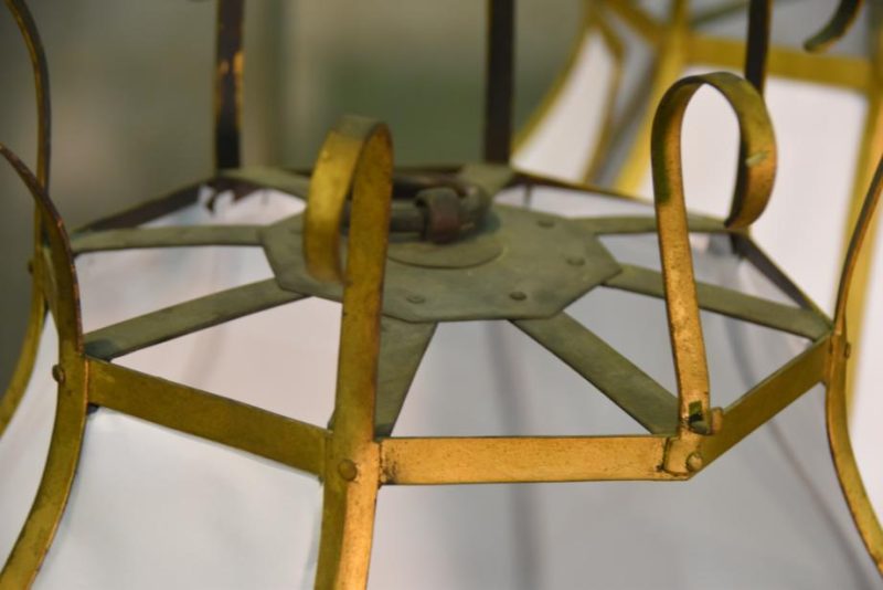 A Pair of Gilded Japanese Temple Hanging Lanterns - Image 8